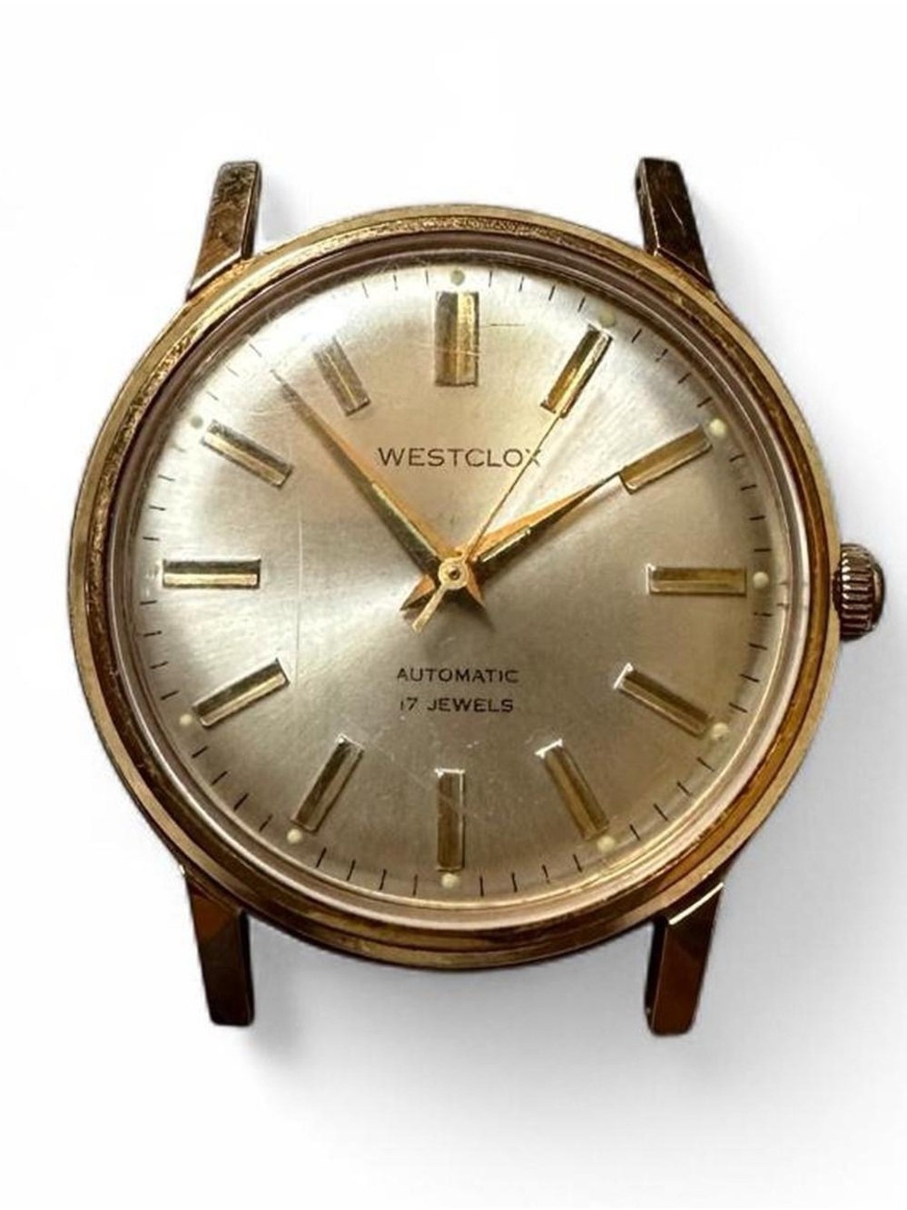 Vintage Westclox Gold-Tone Automatic 17 Jewel Men's Watch